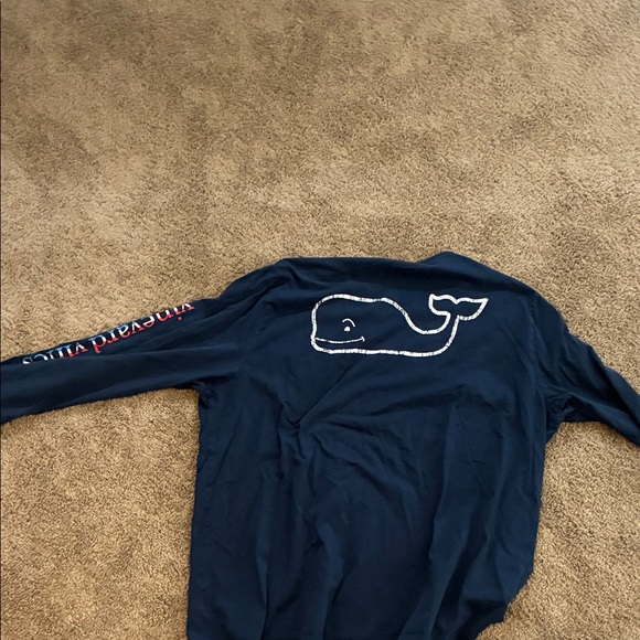 Vineyard Vines Men's Navy Long Sleeve Tee - Picture 2 of 4